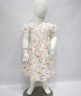 White Casual Kids Frock 1