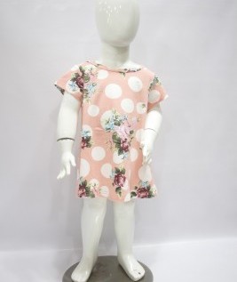 Bright White Dots T-Shirts for Girls-1