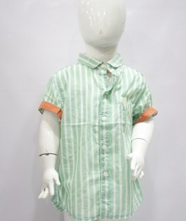 Stripe Half Shirt-1