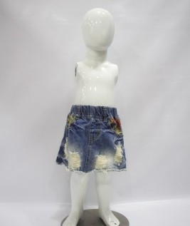Ripped Jeans Skirt for Girls 1