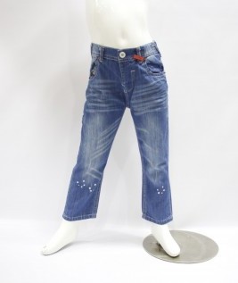 Blue Stylish Machine Washed Jeans for Girls-1