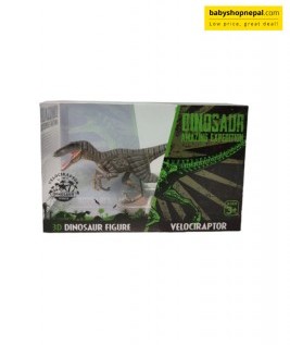 3D Dinosaur Velociraptor Figure-1