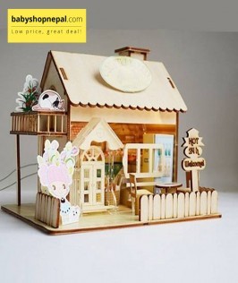 Country Bakery Wooden Puzzle 3D DIY House-1