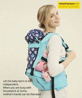 Baby Carrier Backpack Multifunction with Pure Cotton Waist Stool 3
