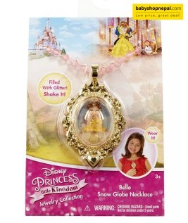 Disney Belle Snow Globe Necklace-2