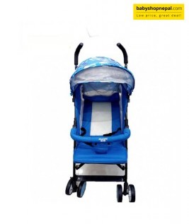 Royal Blue Four Wheel Baby Stroller 2