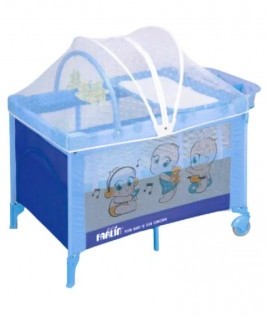 Playpen with Net and Toy Frame Stand-2