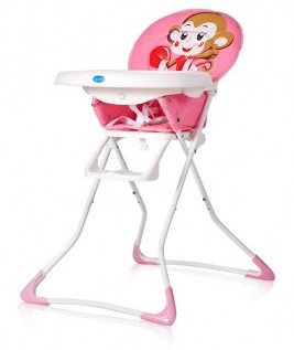 Cartoon printed Baby Feeding High Chair with Dining Tray 2