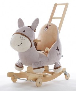 2-in-1 Soft Donkey Rocker And Push Car 1