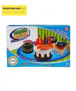 Color Clay DIY Birthday Cake 1