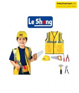 Construction Worker Talent's Builder Costume for Kids -1
