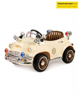 Classic Cops Police Toy Ride On Car For Kids 1
