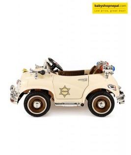 Classic Cops Police Toy Ride On Car For Kids 3