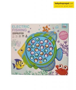 Battery operated fishing toy set