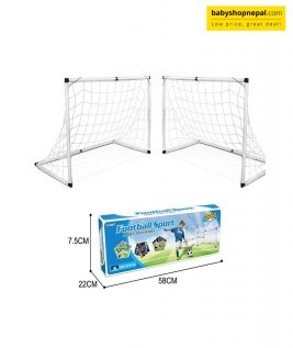 Football Goal Post with Net and Ball-2