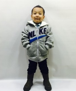 Grey hoodie for kids/boys 1