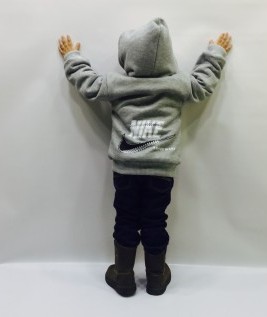 Grey hoodie for kids/boys 2