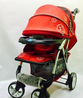 High Quality Red Baby Stroller 1