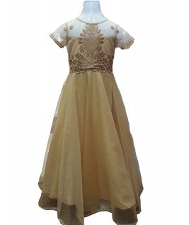 Golden Sinning Net Baby Gown 1