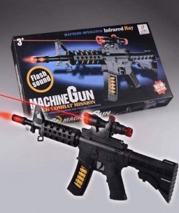 Machine Gun With Flash Sound 1