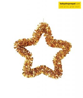 Christmas Pentagram Wreath Star, Two Tinsel Star Wreath  4