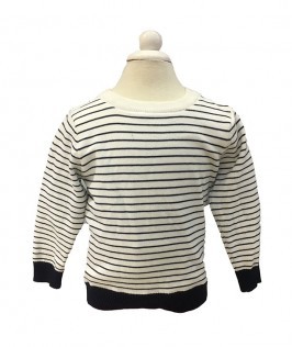 Black Stripe Sweater For Kid 1