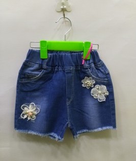 Embellished Jeans Shorts for Girls 1