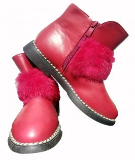 Red Winter Boots  1