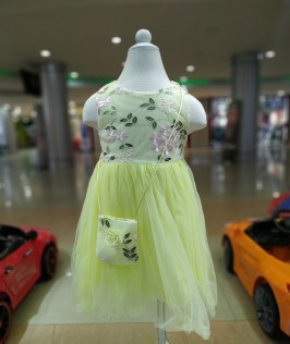 Neon  Party Wear with Cute Bag 1