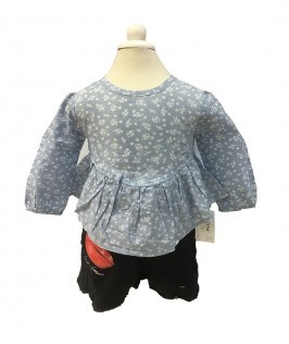 Full Sleeves Cotton T-shirt with Shorts-1