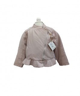 Light Pink Leather Jacket-1