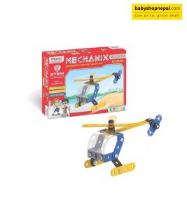 Mechanix Beginner HELICOPTER | Engineering System For Creative Kids | Age 7+ | 2 Models | DIY STEM Toys | Building Construction Set For Boys & Girls 1