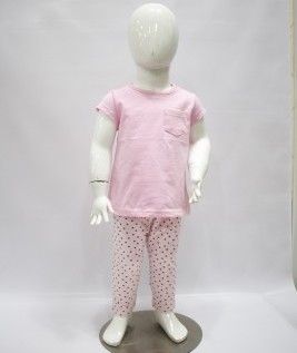 Pink T-Shirt and Leggings for Girls 1