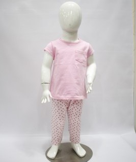 Pink T-Shirt and Leggings for Girls-1