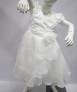 Fashionable White Party Dress for Girls 1
