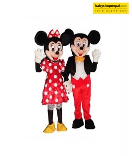 Mickey and Minnie Mouse Holding Hands