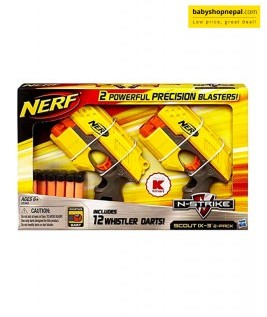 Nerf N Strike Scout Gun with 12 Whistler Darts  1