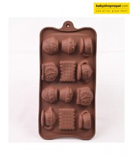 Tea Pot Coffee Cups Biscuit Honey Clock Silicone Chocolate Mould, Sugar Craft, Cake Decoration, Pudding, Desert, Jelly, Gummy, Baking DIY Food Decor-1