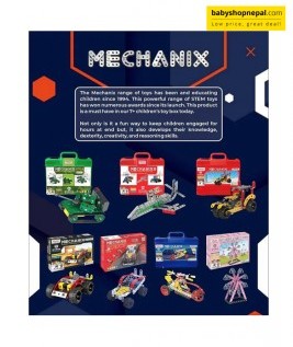 Mechanix MONSTER BUGGIES | Engineering System For Creative Kids | Age 8-99 | 5 Models | DIY STEM Toys | Metal Construction Set For Boys and Girls 6