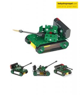 Mechanix BATTLE STATION 2 | Motorized Engineering System For Creative Kids | Age 8+ | 5 Models | DIY STEM Toys | Metal Construction For Boys & Girls 2