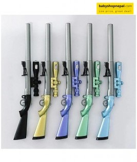 King of Shoutout Rifle Pens, Gun Shape Cool Gel Ink Pens, Sniper Rifle Gel Pen, Stylish Gun Pen With Light for Kids and Adult 8