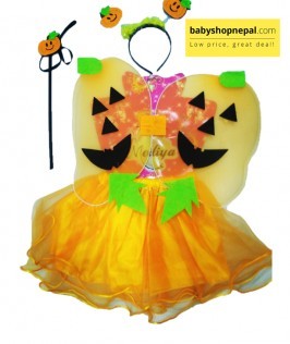 pumpkin fairy dress Pacific Trading Autumn Fairy Sitting on The Pumpkin Figurine Statue main image 0