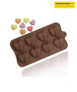 Heart Shaped Silicone Chocolate Molds, Baking Ice Cube Tray 4