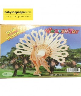 3D Wooden Peacock Jigsaw Puzzle Toys 1