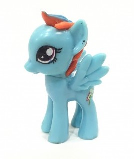 Light Blue and orange pony