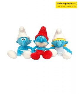 Papa Smurf, Smurf & Smurffette Combo soft toys 1
