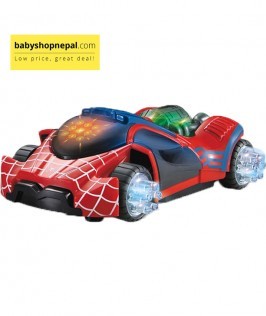 Super Power 3D Light Music Electric Universal Spider-man Car Toy 1