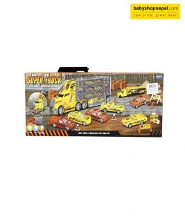 Super Truck Yellow Cars Carrier Back