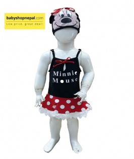 Minnie Mouse Swimming Costume For Baby Girls 1