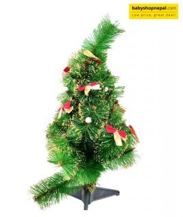 Miniature Table Christmas Tree With Decorations.